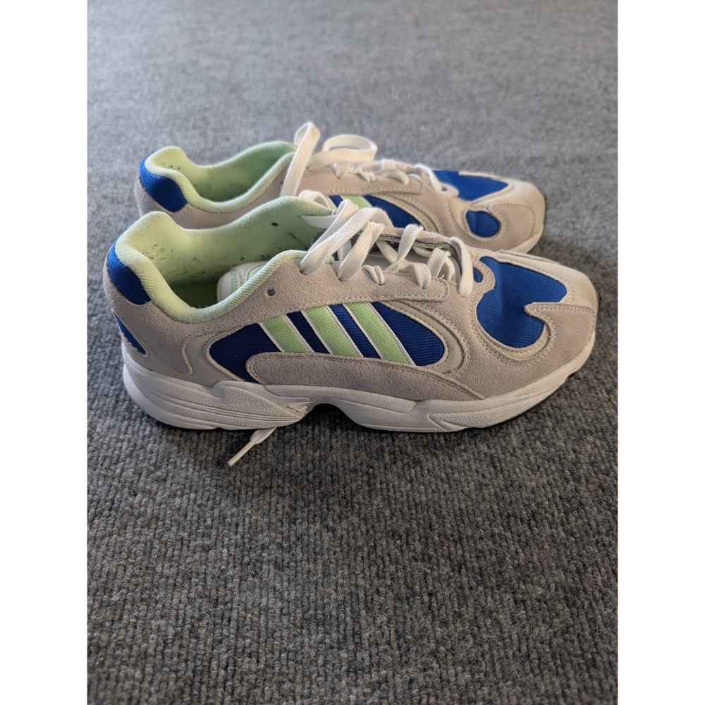 adidas Originals Yung-1 Grey Royal Blue Glow Green EE5318 Men's Size 9 Sneaker